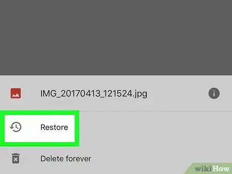 Image titled Restore Deleted Files on Google Drive on iPhone or iPad Step 5