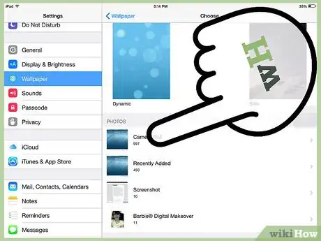 Image titled Change the Home Screen Background on an iPad Step 6