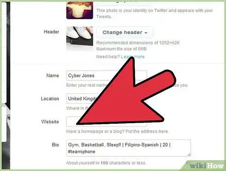 Image titled Link Your Website to Your Twitter Step 5