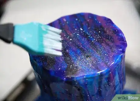 Image titled Make a Galaxy Mirror Cake Step 22