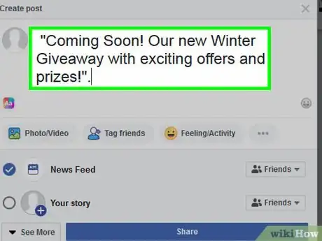 Image titled Do Giveaways on Facebook Step 9