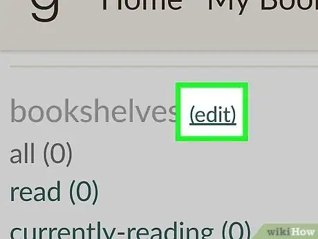 Image titled Remove a Bookshelf on Goodreads Step 4