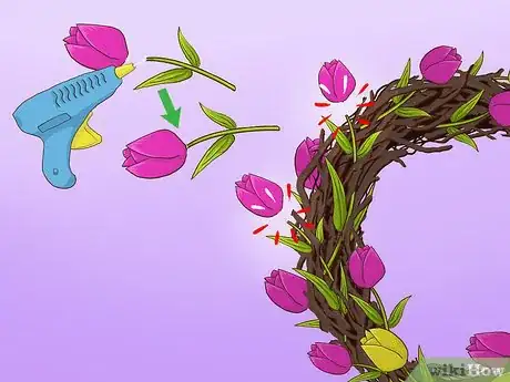 Image titled Make a Tulip Wreath Step 12