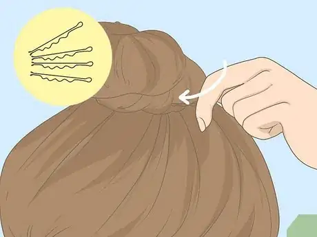 Image titled Keep a Bun in Your Hair Step 1