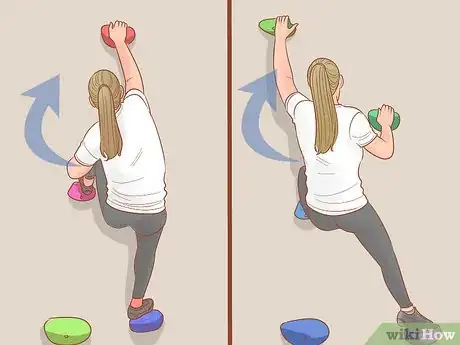 Image titled Match and Switch in Rock Climbing Step 11