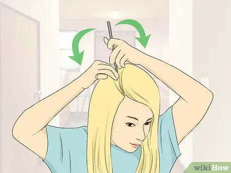 Image titled Make a U‐Part Wig Step 2