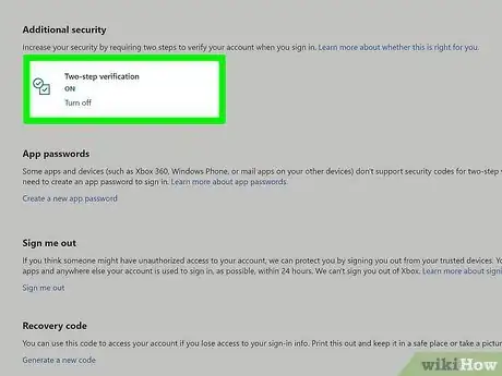 Image titled Turn On Two‐Factor Authentication on a Microsoft Account Step 17
