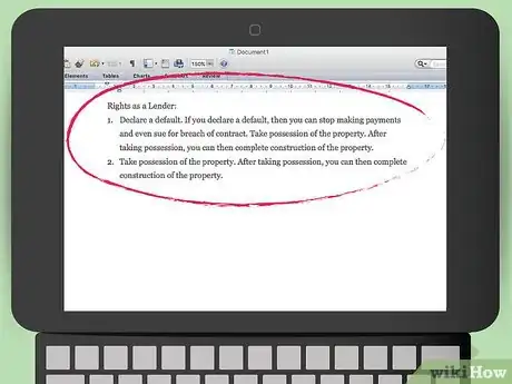 Image titled Draft a Construction Loan Agreement Step 21
