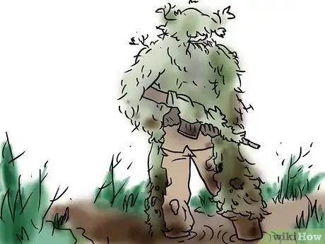 Image titled Stalk With a Ghillie (3D Camouflage) Suit Step 20