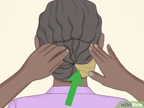 Image titled Put African American Hair in a Bun Step 7