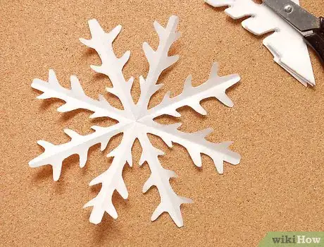 Image titled Make a Kirigami Paper Snowflake Step 6