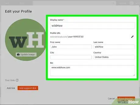 Image titled Edit Your SoundCloud Profile Step 5