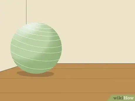 Image titled Do an Exercise Ball Squat Step 1.jpeg