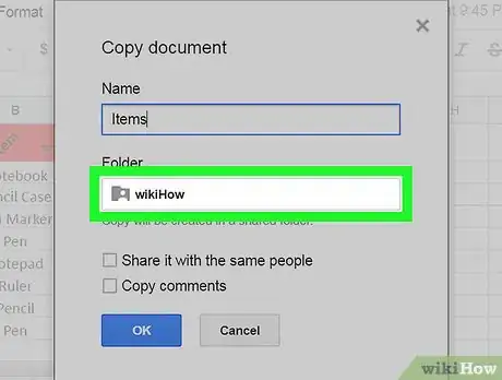Image titled Save on Google Sheets on PC or Mac Step 6