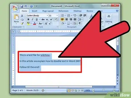 Image titled Double Space in Word 2007 Step 2