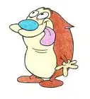 Draw Stimpy from Ren and Stimpy