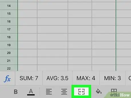 Image titled Merge Cells on Google Sheets on iPhone or iPad Step 4