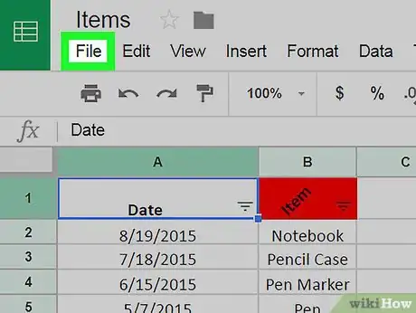 Image titled Save on Google Sheets on PC or Mac Step 3