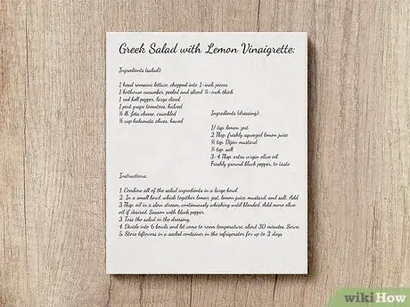Image titled Display Handwritten Recipes Step 10