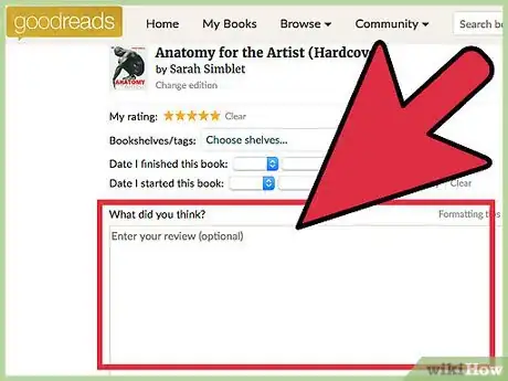 Image titled Write a New Review on Goodreads Step 7