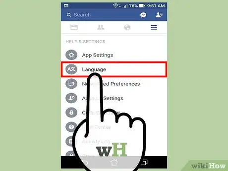 Image titled Change the Facebook Site's Viewing Language Step 11