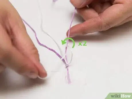 Image titled Make a Candy Stripe Friendship Bracelet Step 5