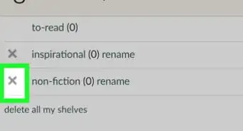 Remove a Bookshelf on Goodreads