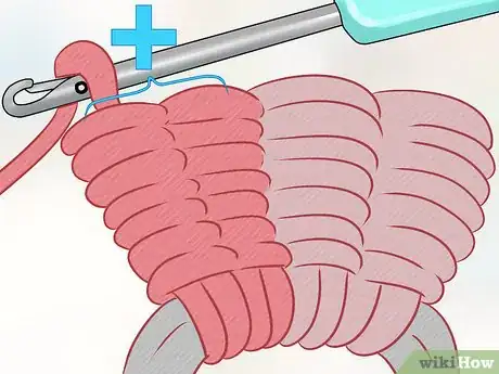 Image titled Crochet a Bullion Stitch Flower Step 8