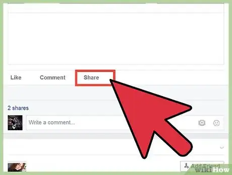 Image titled Repost on Facebook Step 3