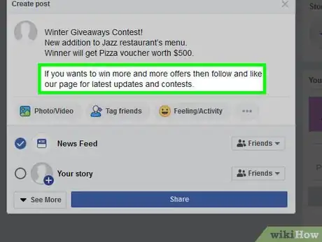 Image titled Do Giveaways on Facebook Step 3