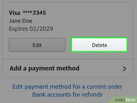 Image titled Delete a Credit Card from Amazon on iPhone or iPad Step 5
