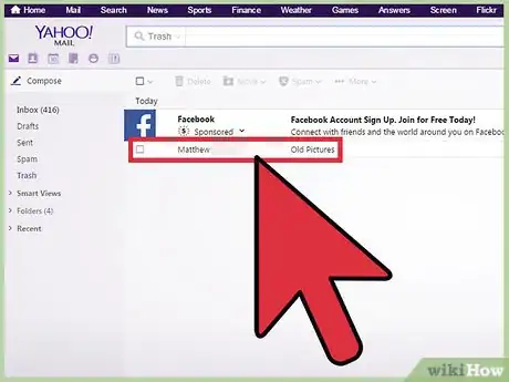 Image titled Recover Deleted Pictures from Yahoo Mail Step 4
