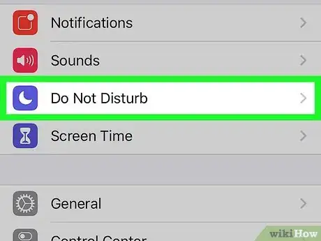 Image titled Allow Calls in Do Not Disturb on iPhone Step 2