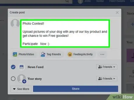 Image titled Do Giveaways on Facebook Step 5