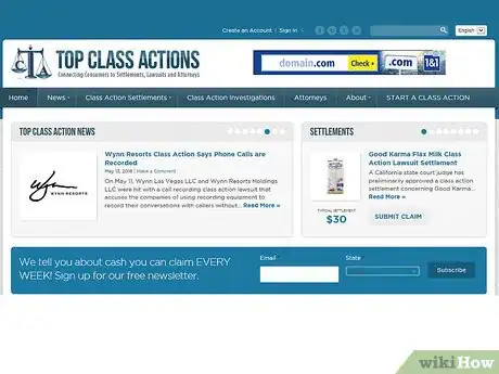 Image titled Find a List of Class Action Lawsuits Step 5
