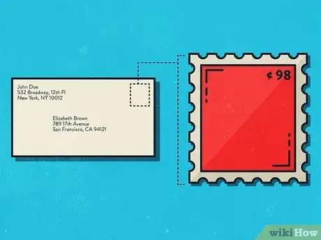 Image titled Put a Stamp on an Envelope Step 8