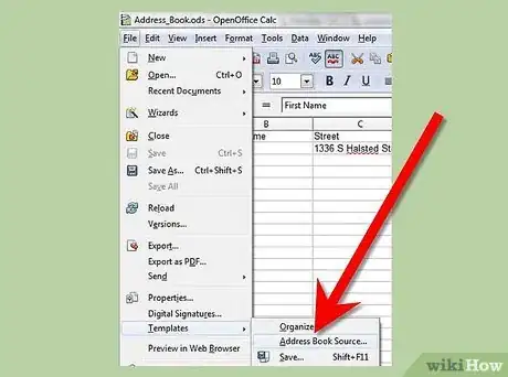 Image titled Create an Address Book Using Open Office Calc Step 14