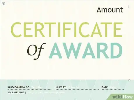 Image titled Make Your Own Printable Certificate Step 20