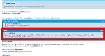 Create a Forum in phpBB