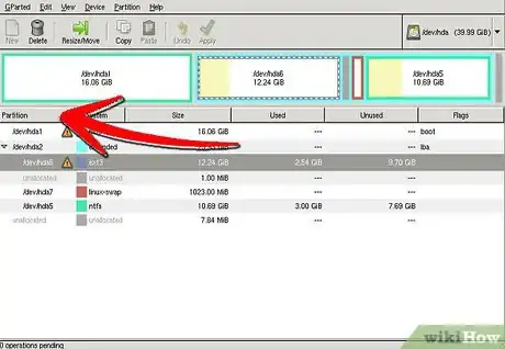 Image titled Remove a Hard Drive Partition Using Gparted Step 7