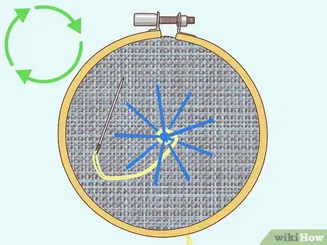 Image titled Do a Woven Wheel Stitch Step 9