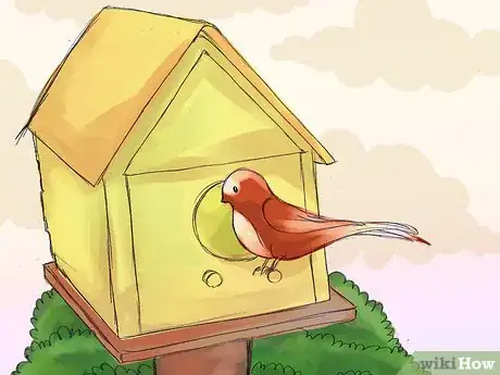 Image titled Transform a Miniature Wooden Birdhouse with Acrylic Paint Final