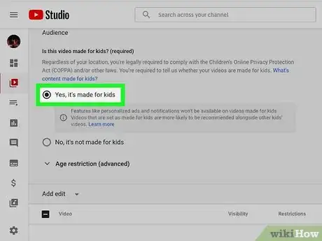 Image titled Comply with COPPA on YouTube Step 14