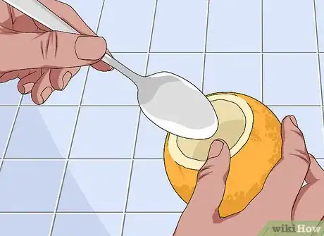 Image titled Bake a Cake Inside a Hollowed Orange over a Campfire Step 3