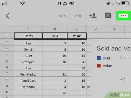 Image titled Search in Google Sheets on iPhone or iPad Step 3