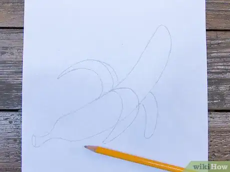 Image titled Draw a Peeled Banana Step 5