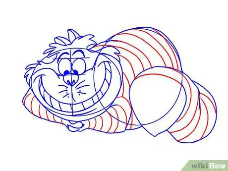 Image titled Draw Cheshire from Alice in Wonderland Step 6