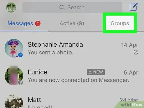 Image titled Leave a Group Chat on Facebook Messenger on iPhone or iPad Step 2
