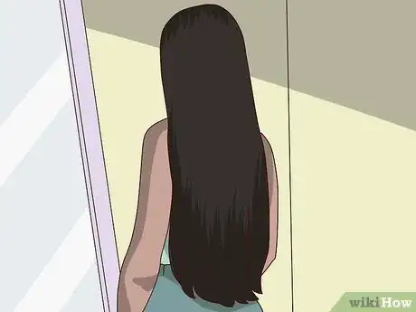 Image titled Curl a Weave with a Flat Iron Step 1