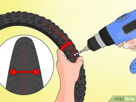 Image titled Convert Bicycle Tires Into Studded Snow Tires Step 2